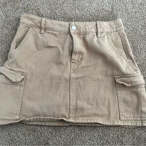 PacSun Beige Mini Skirt